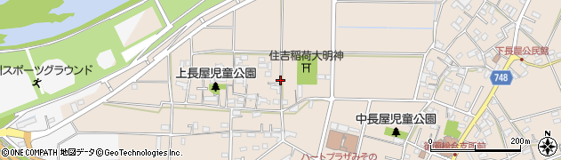 三重県伊勢市御薗町長屋周辺の地図