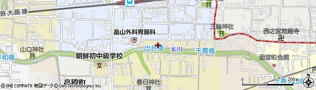 奈良県橿原市出合町167周辺の地図