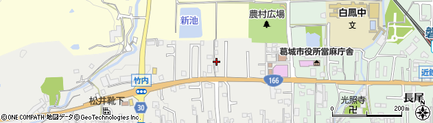 奈良県葛城市竹内231周辺の地図