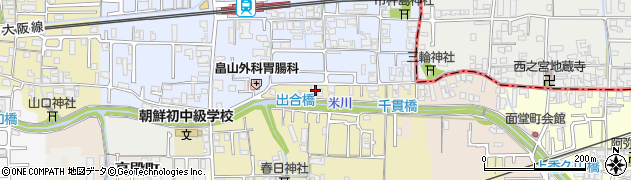 奈良県橿原市出合町222周辺の地図