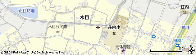 岡山県玉野市木目周辺の地図