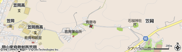 佛恵寺周辺の地図