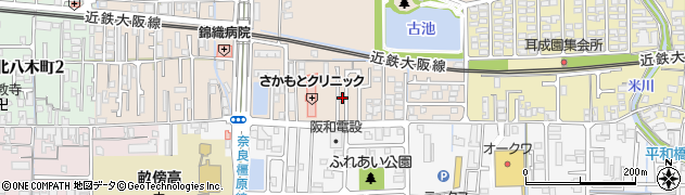 奈良県橿原市木原町21周辺の地図