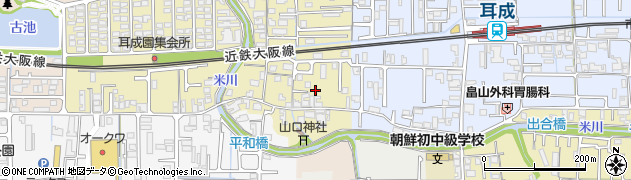 奈良県橿原市山之坊町8-1周辺の地図