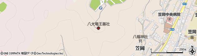 八大竜王善社周辺の地図