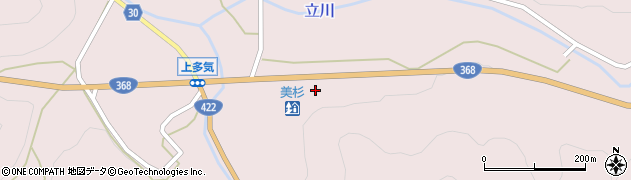 津市役所観光・温泉施設　道の駅美杉周辺の地図
