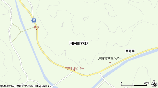 〒739-2205 広島県東広島市河内町戸野の地図