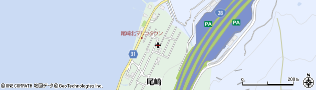 兵庫県淡路市尾崎46-34周辺の地図