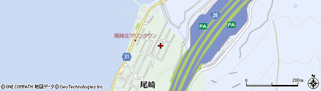 兵庫県淡路市尾崎46-47周辺の地図