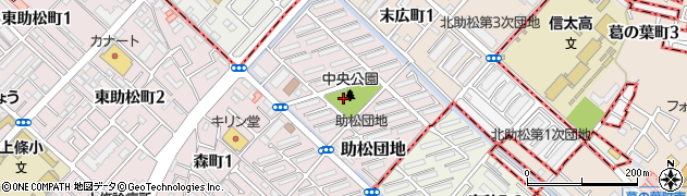 大阪府泉大津市助松団地周辺の地図