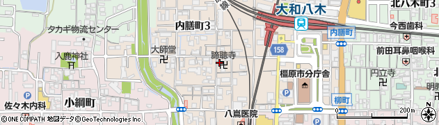 諦聴寺周辺の地図