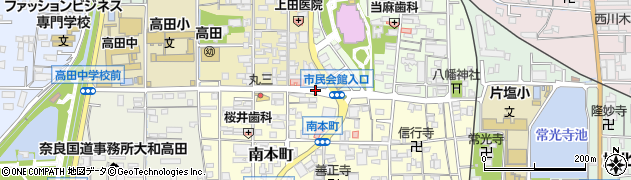 奈良県大和高田市南本町1周辺の地図