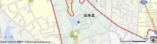 大阪府大阪狭山市山本北周辺の地図