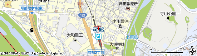 可部駅周辺の地図