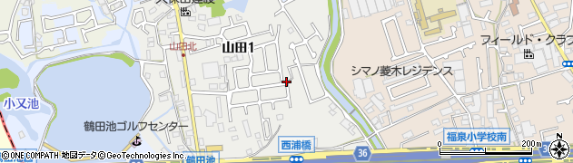 山田タンジー公園周辺の地図