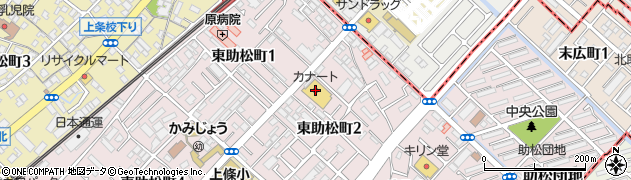 カナート北助松店周辺の地図