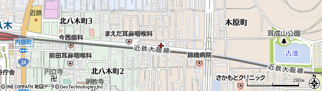 奈良県橿原市木原町64周辺の地図