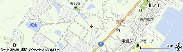 兵庫県淡路市谷周辺の地図