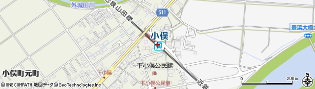 小俣駅周辺の地図
