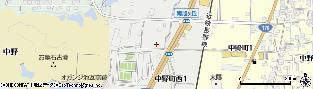 大阪府富田林市中野町西周辺の地図