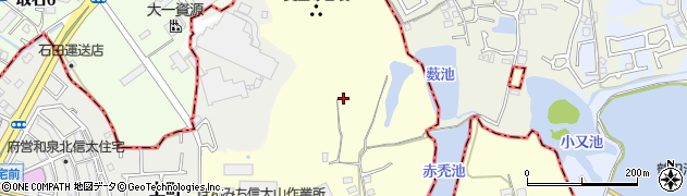 大阪府和泉市上代町887周辺の地図