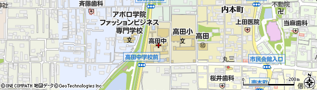 大和高田市立高田中学校周辺の地図