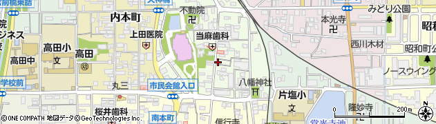 田仲屋呉服店周辺の地図