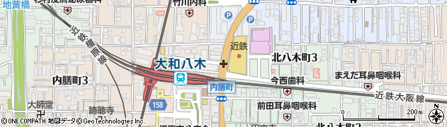 八木駅北広場周辺の地図