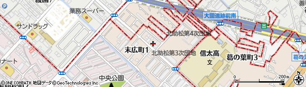 財団法人大阪防疫協会　阪南出張所周辺の地図