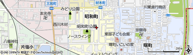 奈良県大和高田市昭和町周辺の地図