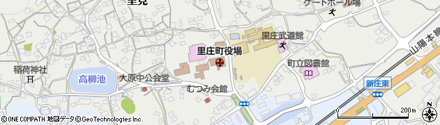 岡山県浅口郡里庄町周辺の地図