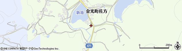 岡山県浅口市金光町佐方3299周辺の地図