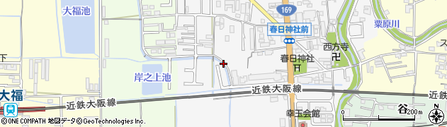奈良県桜井市戒重周辺の地図