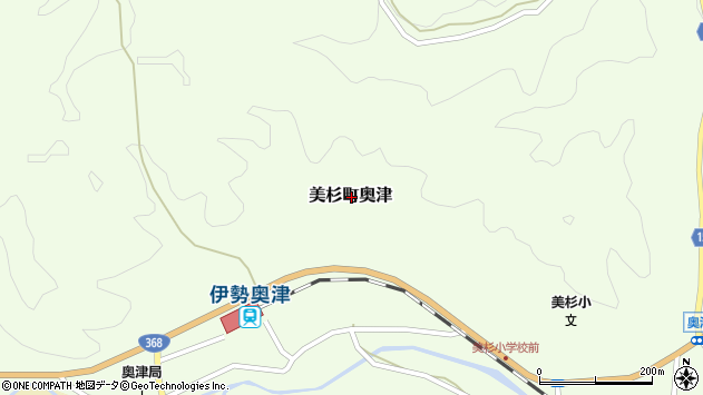 〒515-3531 三重県津市美杉町奥津の地図
