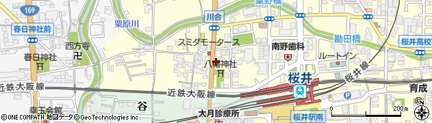 株式会社きんでん　桜井営業所周辺の地図