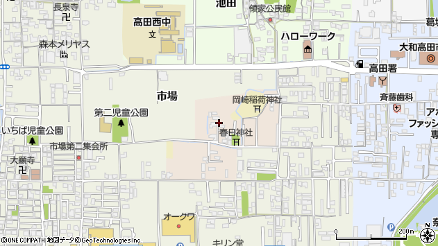 〒635-0073 奈良県大和高田市岡崎の地図