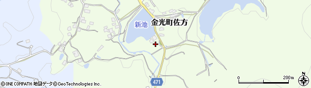岡山県浅口市金光町佐方3300周辺の地図