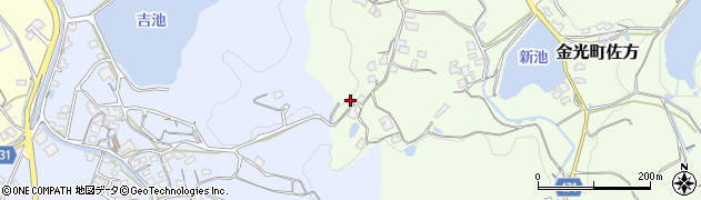 岡山県浅口市金光町佐方3171周辺の地図