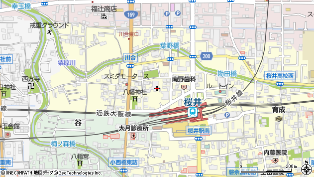 〒633-0063 奈良県桜井市川合の地図