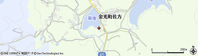 岡山県浅口市金光町佐方3313周辺の地図