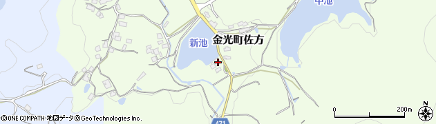 岡山県浅口市金光町佐方3302周辺の地図