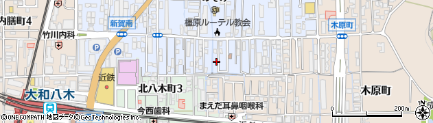 眞鍼堂周辺の地図