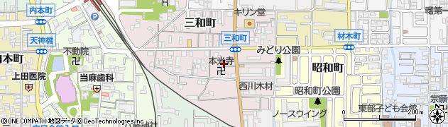 奈良県大和高田市三和町12周辺の地図