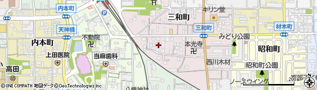 奈良県大和高田市三和町10周辺の地図