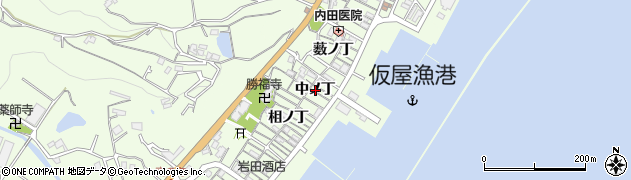 兵庫県淡路市仮屋（中ノ丁）周辺の地図