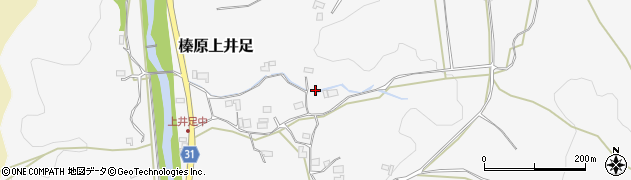 奈良県宇陀市榛原上井足周辺の地図