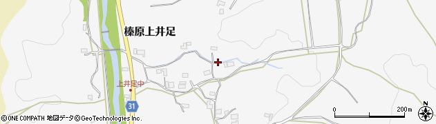 奈良県宇陀市榛原上井足周辺の地図