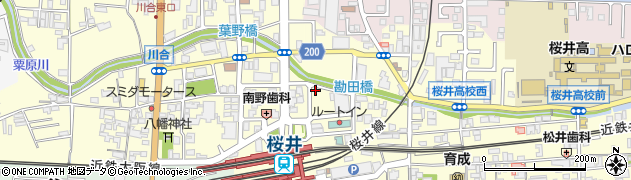 桜井市立桜井駅北口立体駐輪駐車場周辺の地図