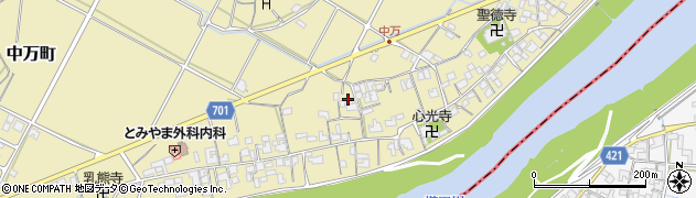 三重県松阪市中万町周辺の地図