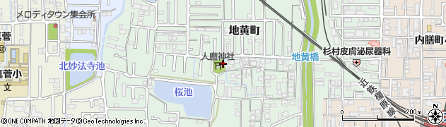 奈良県橿原市地黄町449周辺の地図